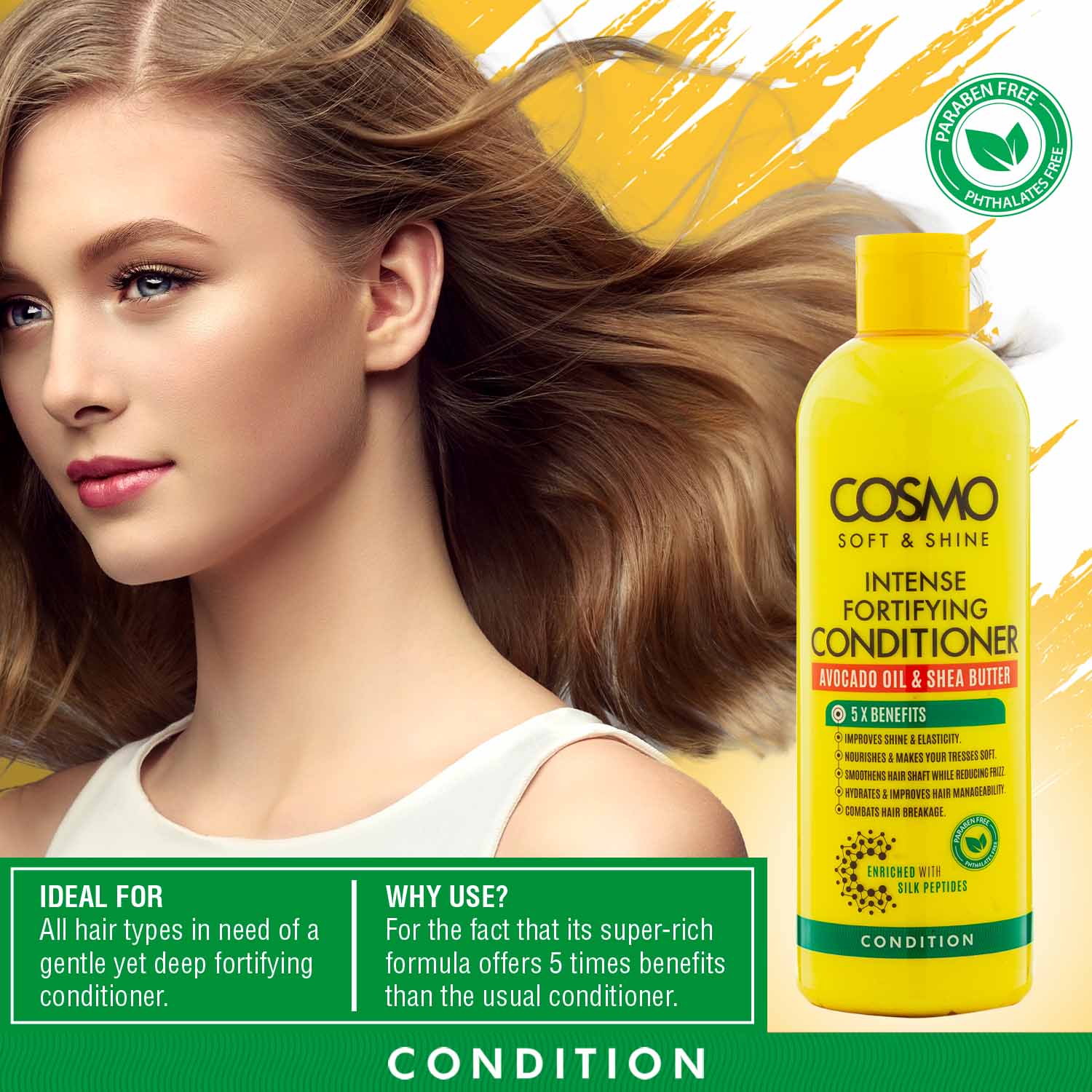 Intense Fortifying Avocado Oil & Shea Butter Conditioner